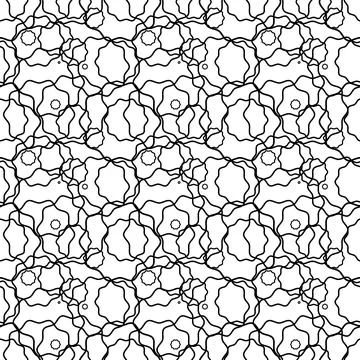 Abstract Psychedelic Art Background. Seamless pattern. Vector Illustration. イラスト素材