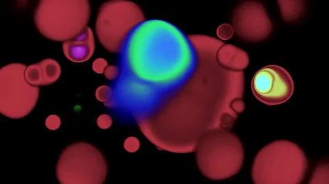 Abstract Psychedelic Atomic background Stock Footage 25000468