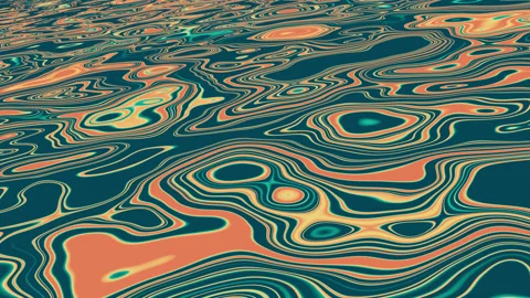 Abstract psychedelic background with blue water. Stock Footage 236950925