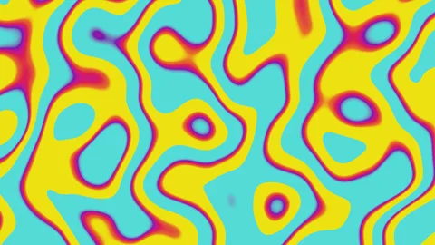 Abstract psychedelic background with colorful lines. Stock Footage 244746484