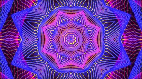 Abstract Psychedelic Background. Video stock 296962585