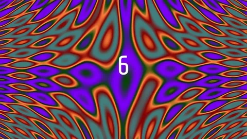 Abstract psychedelic background pattern, vibrant colorful liquid art flow Stock Footage 342116795