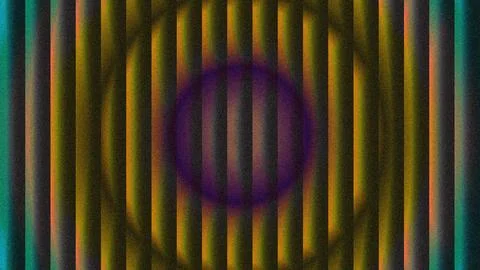 Abstract Psychedelic Background with Vertical Lines and Center Purple Circle Stockillustratie