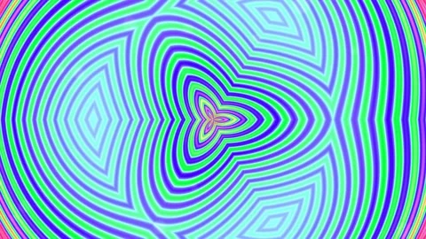 Abstract psychedelic blue and green color gradient wave background loop Stock Footage 333110417