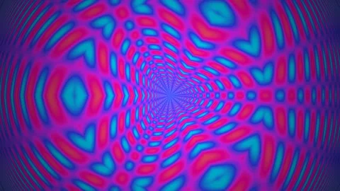 Abstract psychedelic blue green vortex tunnel background animation loop Stock Footage 339787549