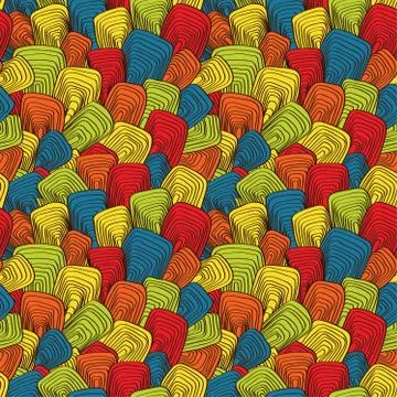 Abstract, psychedelic, bright, seamless background Stock Illustration