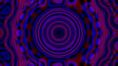 Abstract psychedelic circular pattern with vibrant blue and purple hues Stock Illustration