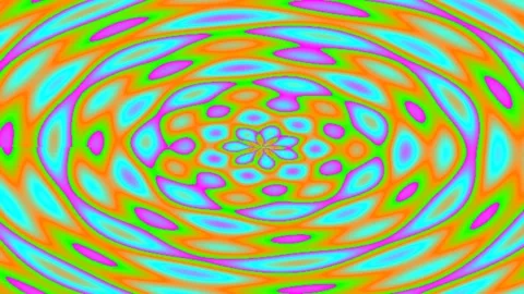 Abstract psychedelic color burst animation Stock Footage 340986891