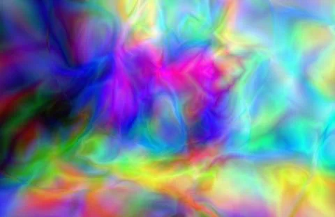 Abstract psychedelic color explosion of bright hues, flowing liquid light e.. Stock Photos