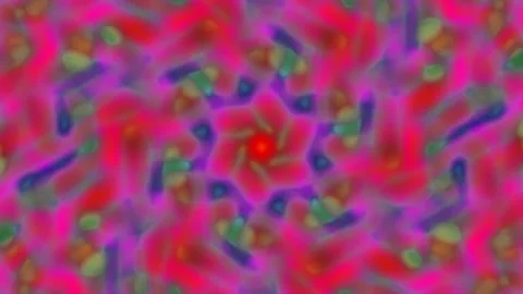 Abstract Psychedelic Colorful Pattern Background Loop Stock Footage 337500160