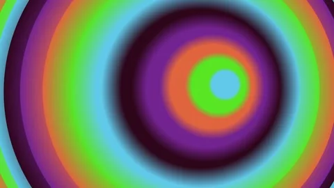 Abstract Psychedelic Concentric Circles Motion Background Stock Footage 334863359