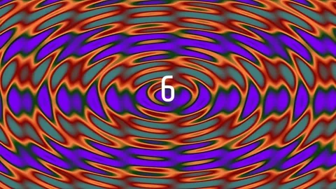 Abstract psychedelic flow: Vibrant hypnotic wavy pattern backdrop loop for .. Stock Footage 342115902