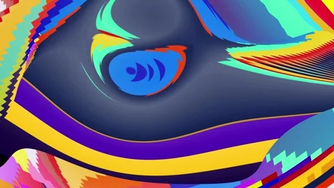 Abstract psychedelic fluid colorful background for summer music and art festival Stock Footage 264017686