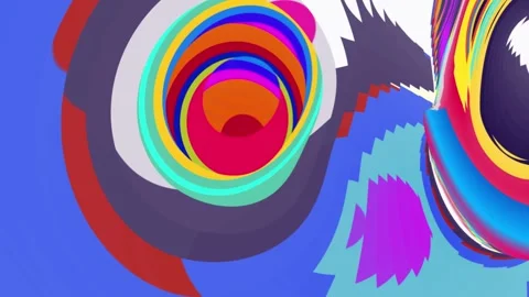 Abstract psychedelic fluid colorful background for summer music and art festival Stock Footage 264017727