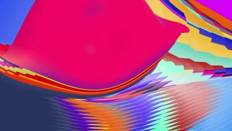 Abstract psychedelic fluid colorful background for summer music and art festival Stock Footage 264017734
