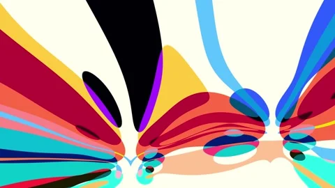 Abstract psychedelic fluid colorful background for summer music and art festival Stock Footage 264018527