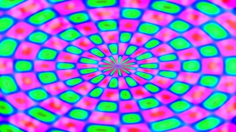 Abstract Psychedelic Fractal Background Pattern with Digital Energy Burst Stock Footage 339337803