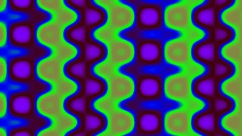 Abstract psychedelic geometric background wave pattern video loop animation Stock Footage 341058772