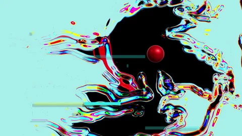 Abstract psychedelic glitch animation with flowing colors Stock Footage 333814562