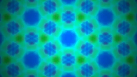 Abstract Psychedelic Green and Cyan Pattern Background Loop Stock Footage 337500024