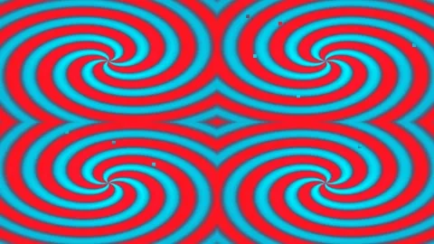 Abstract psychedelic green and purple hypnotic spiral background seamless m.. Stock Footage 335524693