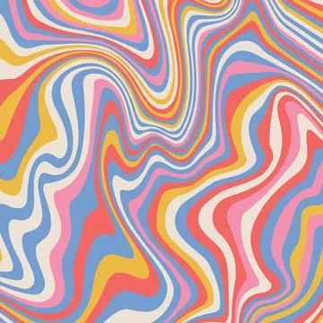Abstract psychedelic groovy background. Abstract background. 스톡 일러스트