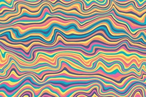 Abstract psychedelic groovy background. Abstract background. Stock Illustration