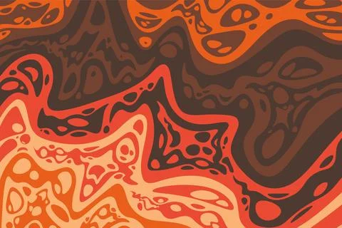 Abstract psychedelic groovy background. Illustrazione stock