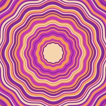 Abstract psychedelic groovy background. Stock Illustration
