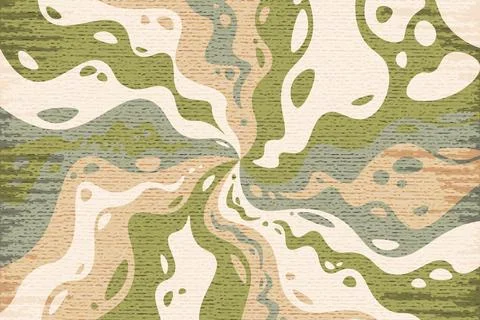 Abstract psychedelic groovy background. Illustrazione stock