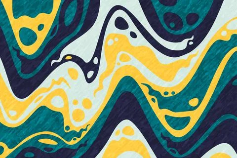 Abstract psychedelic groovy background with texture. Stock Illustration