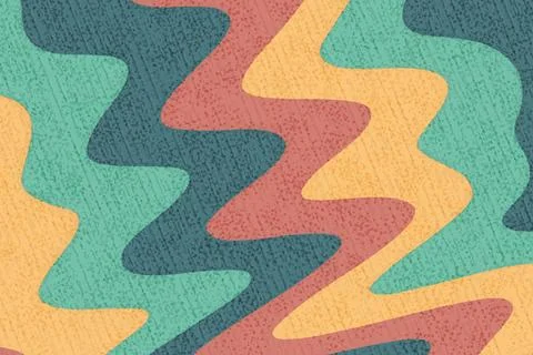 Abstract psychedelic groovy background with texture. Stock Illustration