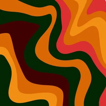 Abstract psychedelic groovy background. Vector. Stock Illustration