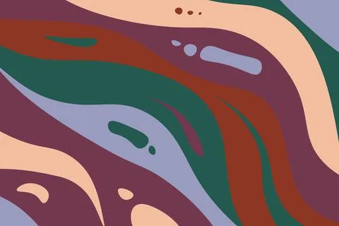 Abstract psychedelic groovy background. Vector. Illustrazione stock