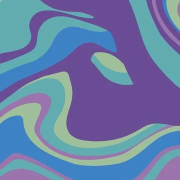 Abstract psychedelic groovy background. Vector. Illustrazione stock