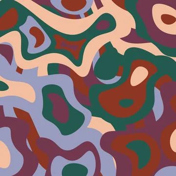 Abstract psychedelic groovy background. Vector. Stock Illustration