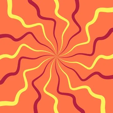 Abstract psychedelic groovy background. Vector. Illustrazione stock
