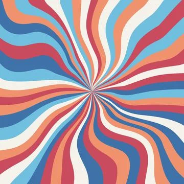 Abstract psychedelic groovy background. Vector. Stock Illustration