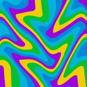 Abstract psychedelic groovy background. Vector. Stock Illustration