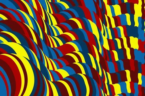 Abstract psychedelic groovy background. Vector. Stock Illustration