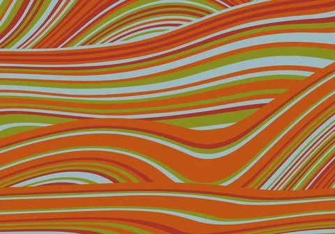 Abstract psychedelic groovy background. Vector. Stock Illustration