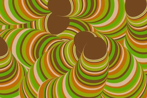 Abstract psychedelic groovy background. Vector. Illustrazione stock