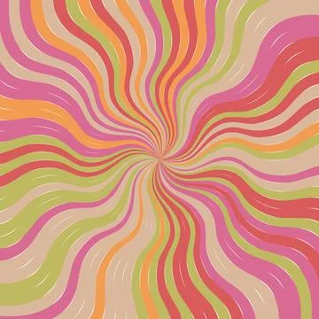Abstract psychedelic groovy background. Vector. Illustrazione stock