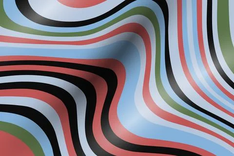 Abstract psychedelic groovy background. Vector. Illustrazione stock