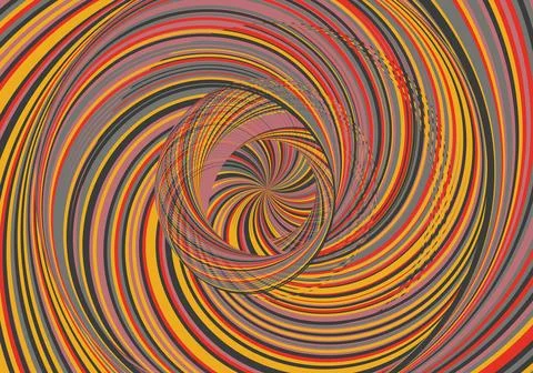 Abstract psychedelic groovy background. Vector. Stock Illustration