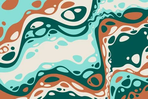 Abstract psychedelic groovy background. Vector. Stock Illustration