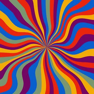 Abstract psychedelic groovy background. Vector. Stock Illustration