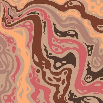 Abstract psychedelic groovy background. Vector. Stock Illustration