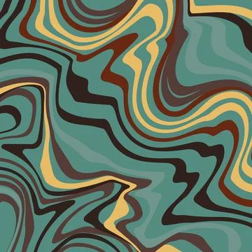 Abstract psychedelic groovy background. Vector. Stock Illustration