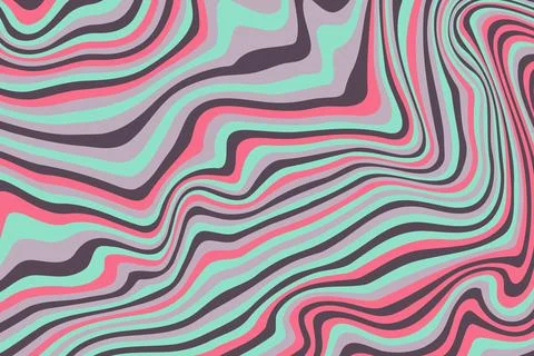 Abstract psychedelic groovy background. Vector. Stock Illustration